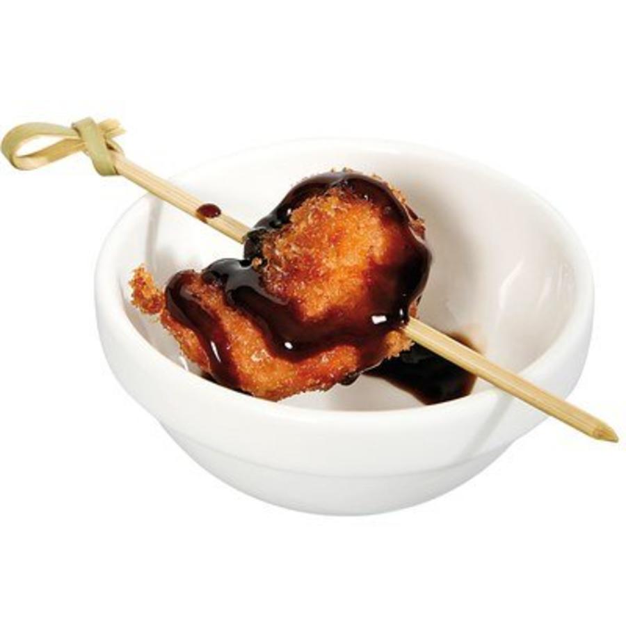 Bol à sauce en porcelaine blanche 7,5 cm Ø | 12 pièces