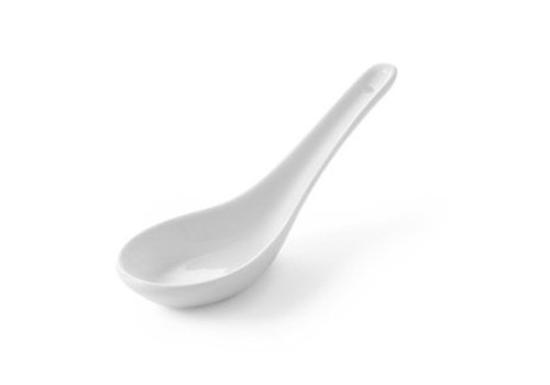  Hendi Cuillère à vinaigrette en porcelaine blanche | 12 pièces 