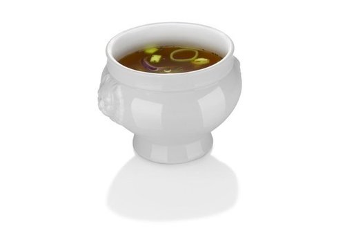  Hendi Bol à soupe Porcelaine Blanc 1 litre | 12 pièces 