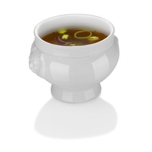  Hendi Bol à soupe Porcelaine Blanc 1 litre | 12 pièces 