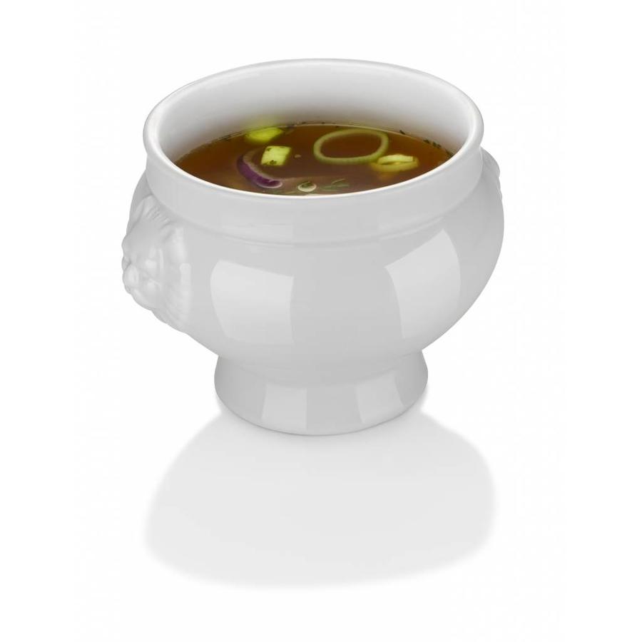 Luxury White Porcelain Soup Bowl 2 liters | 8 pcs