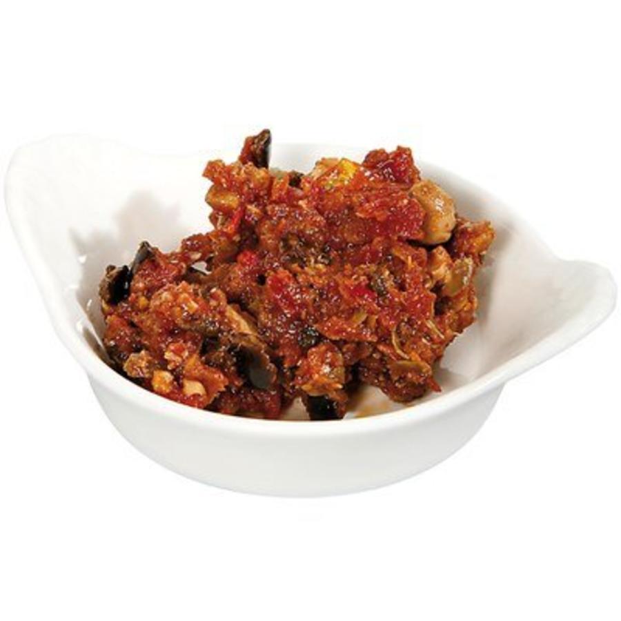 Tapas-Servierplatte aus Porzellan | 12 Stück