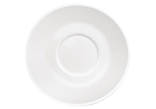  Olympia Tasses à cappuccino soucoupes en porcelaine blanche (12 pièces) 