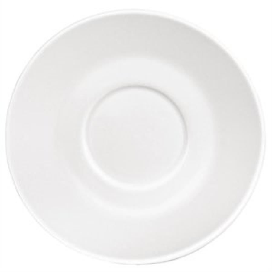 Tasses à cappuccino soucoupes en porcelaine blanche (12 pièces)