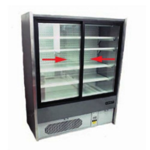 HorecaTraders Wall refrigerated unit Self-service | Forced | Automatic defrost 
