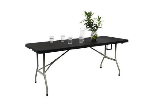  Bolero Foldable buffet table black - 183cm 