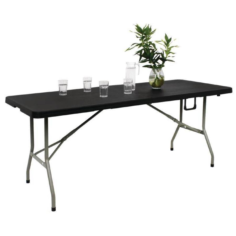Klappbarer Buffettisch schwarz - 183cm