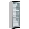 HorecaTraders Réfrigérateur FS1380 blanc avec porte vitrée et éclairage LED 358 L