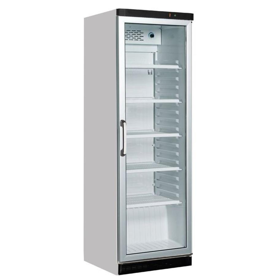 Réfrigérateur FS1380 blanc avec porte vitrée et éclairage LED 358 L