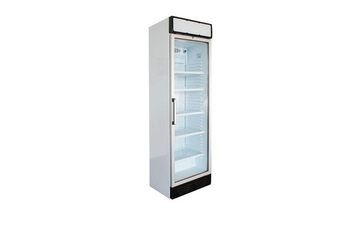  HorecaTraders Réfrigérateur d'exposition | Porte vitrée tournant à gauche | Éclairage LED | Blanc 