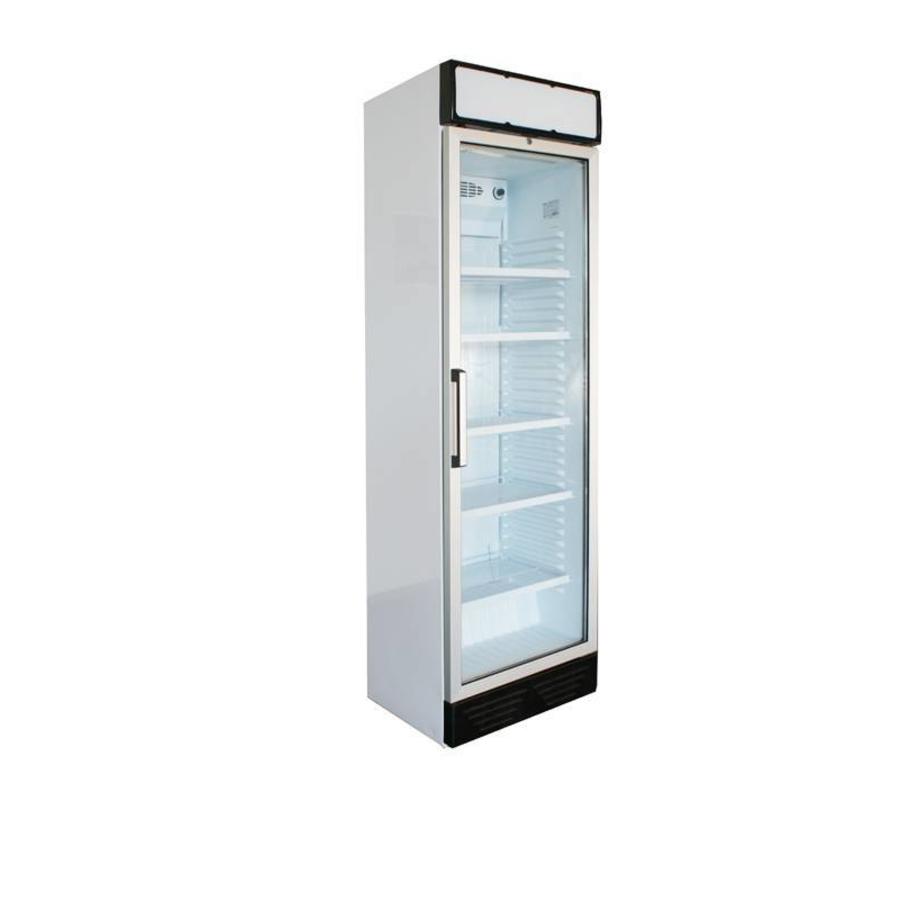Réfrigérateur d'exposition | Porte vitrée tournant à gauche | Éclairage LED | Blanc