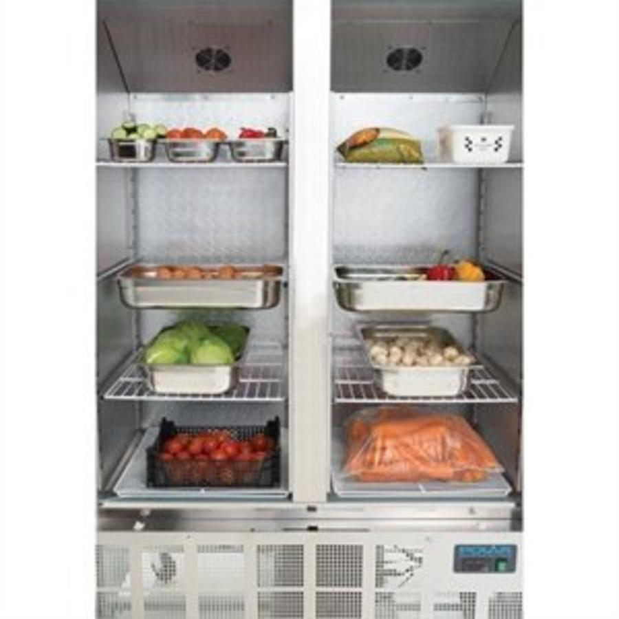 Gastronomiekühlschrank | Edelstahl | 2-türig | 1200 l | G594