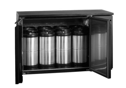  HorecaTraders Refroidisseur de fûts noir pour 8 fûts de 20 litres 