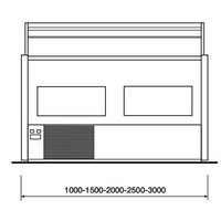 Refrigerated counter with straight window | +4° / +6°