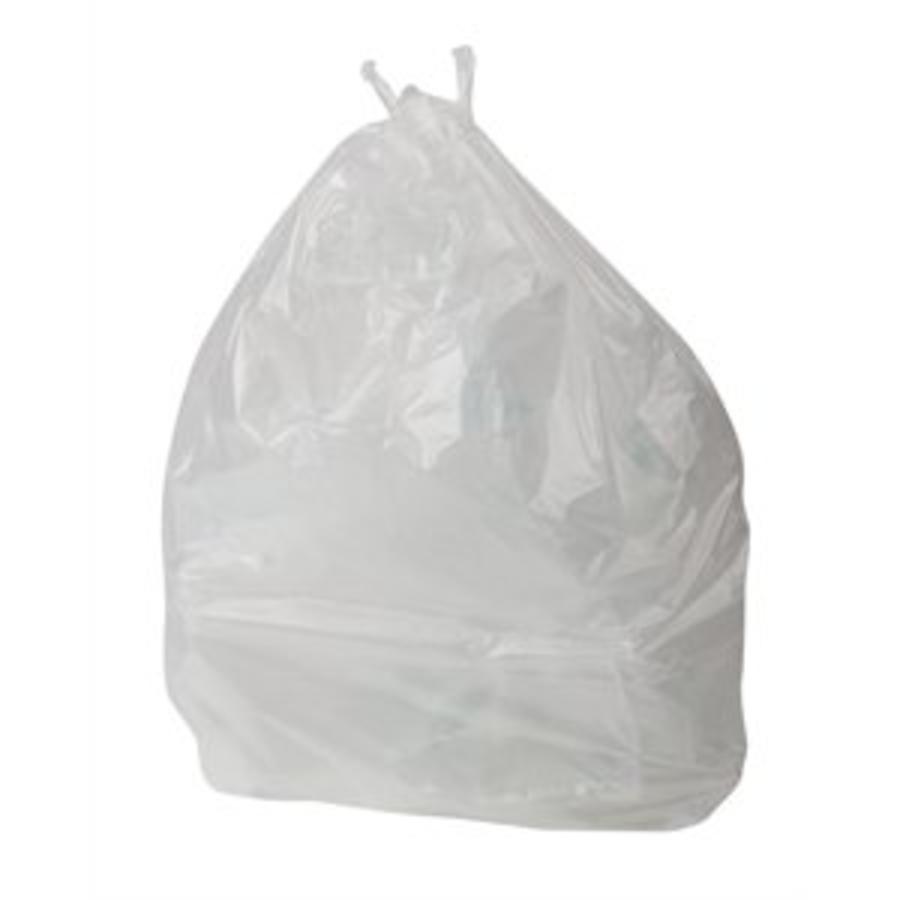 Clear garbage bags