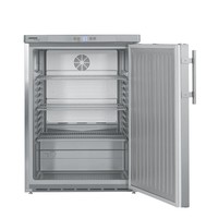 Réfrigérateur sous-comptoir FKUv 1660 | acier inoxydable | 141 litres