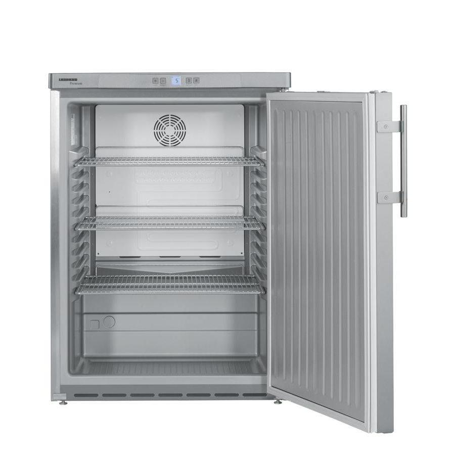 Réfrigérateur sous-comptoir FKUv 1660 | acier inoxydable | 141 litres