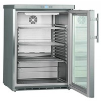 Réfrigérateur sous-comptoir FKUv 1663 | acier inoxydable | Porte vitrée