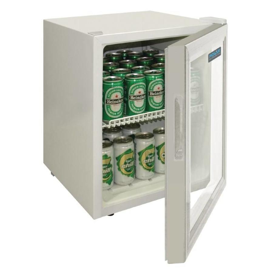 Premium-Minikühlschrank | Weiß | Doppelverglasung | 46 Liter