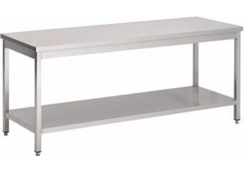  Saro Table de travail en acier inoxydable | 180 x 70 x 85 x cm 
