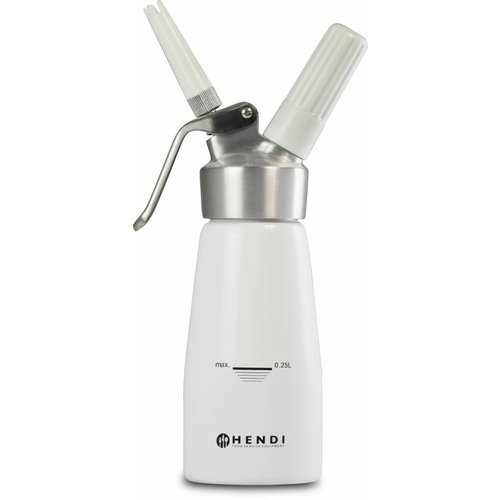  HorecaTraders Slagroomapparaat 0,5 Liter | Wit 