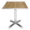 Bolero Ash wood folding bistro table square 60cm