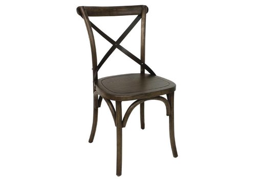  Bolero Chaise en noyer à dossier croisé | 2 pièces 