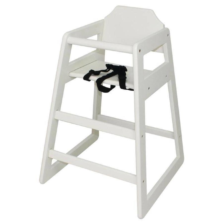 Chaise haute blanc antique