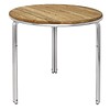 Bolero stackable table 60cm round ash/aluminium legs
