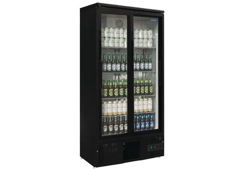  Polar bar display with double sliding doors 