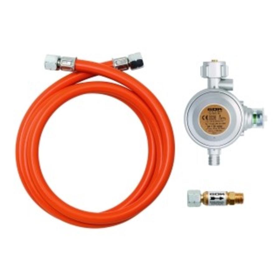 Gas connection set