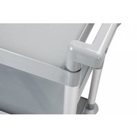 Chariot de service en plastique 3 étagères