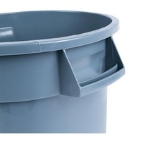 Round Waste Container Gray | 3 Dimensions