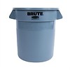Rubbermaid Poubelle ronde grise | 3 Dimensions