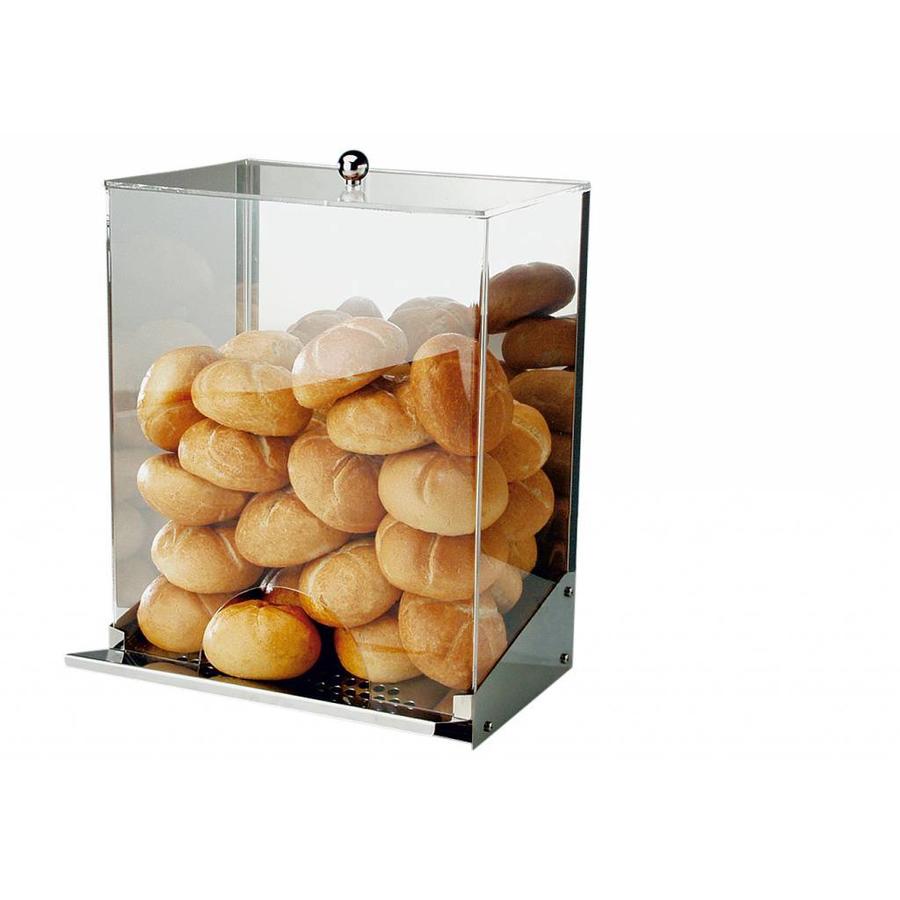 Bread roll dispenser for 40-50 bread rolls