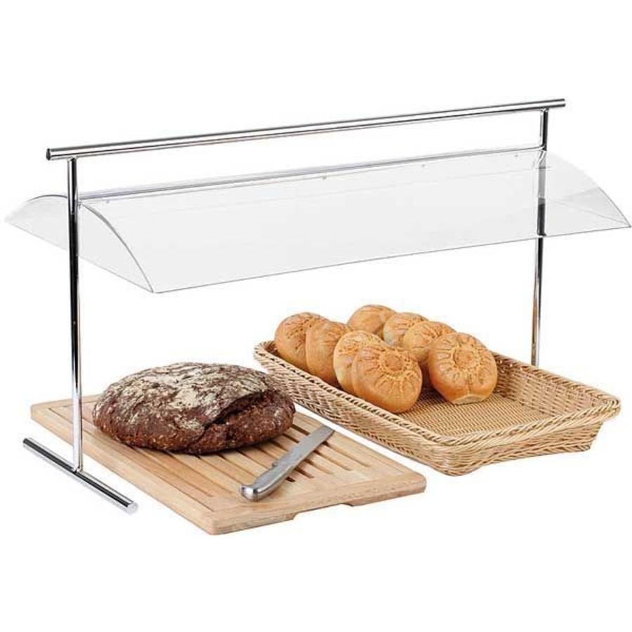 Pont de buffet en acier inoxydable chromé