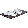 APS Black Buffet Plate with 5 Bowls and Lids | 53x33cm