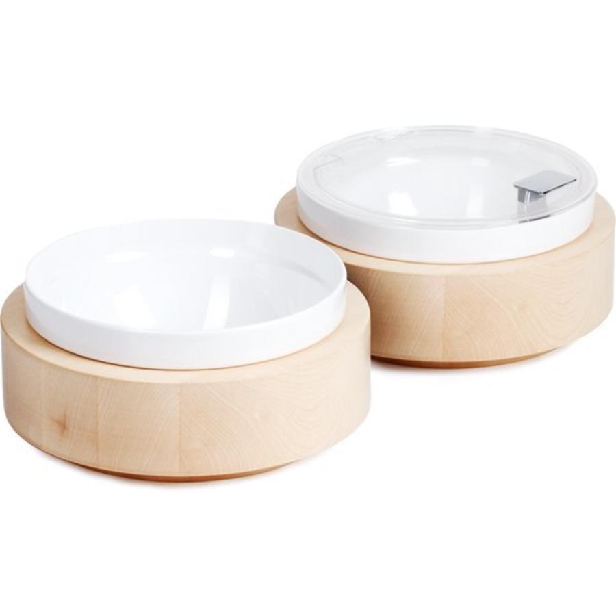 Assiette de buffet avec bol blanc et couvercle | Ø26,5cm