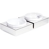 APS Assiette de buffet avec bol blanc et couvercle | 26,5 x 26,5 cm