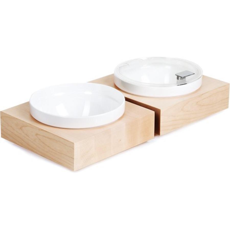 Assiette de buffet Bol carré en mélamine | 26,5 x 26,5 cm