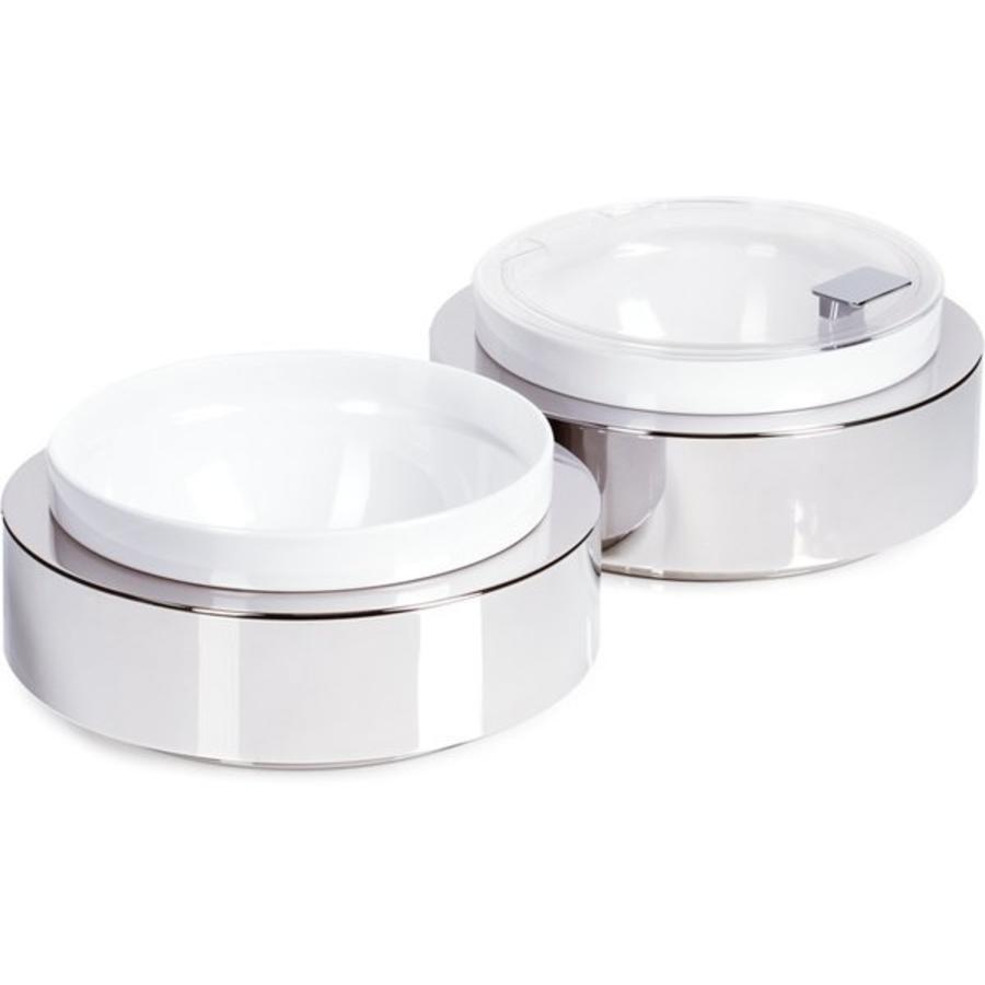 Buffetteller mit weißer Schale | Ø26,5x(H)8,5cm