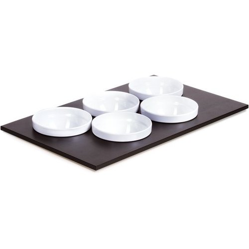  APS Buffet Plate with 5 White Bowls | 53x33cm 