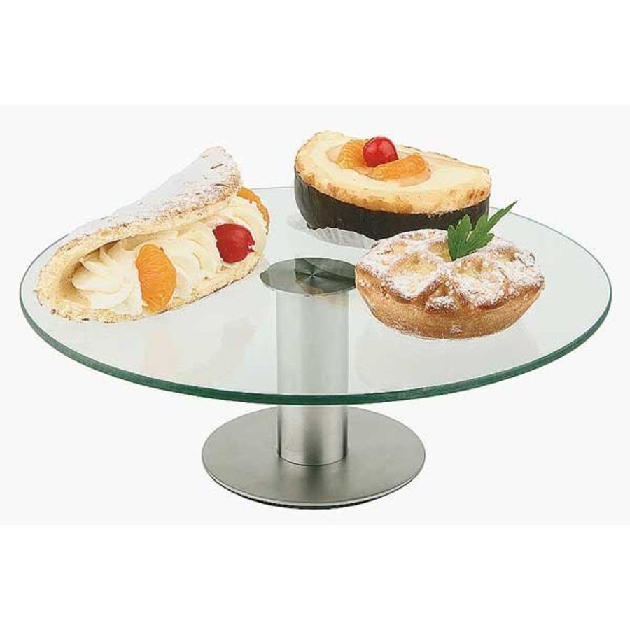 Plat à gâteau en acier inoxydable Ø300 x 110 mm