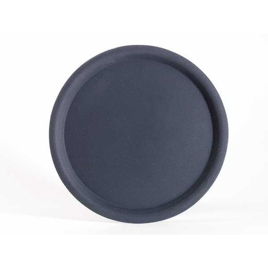 Non-slip Tray Round Black 3 Sizes