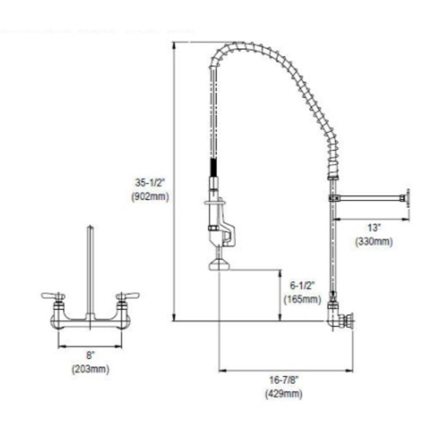 Robinet de chasse d'eau industriel Wouter - HEAVY DUTY
