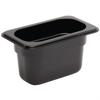 GN bakken plastic 1/9 | 2 Formaten - zwart