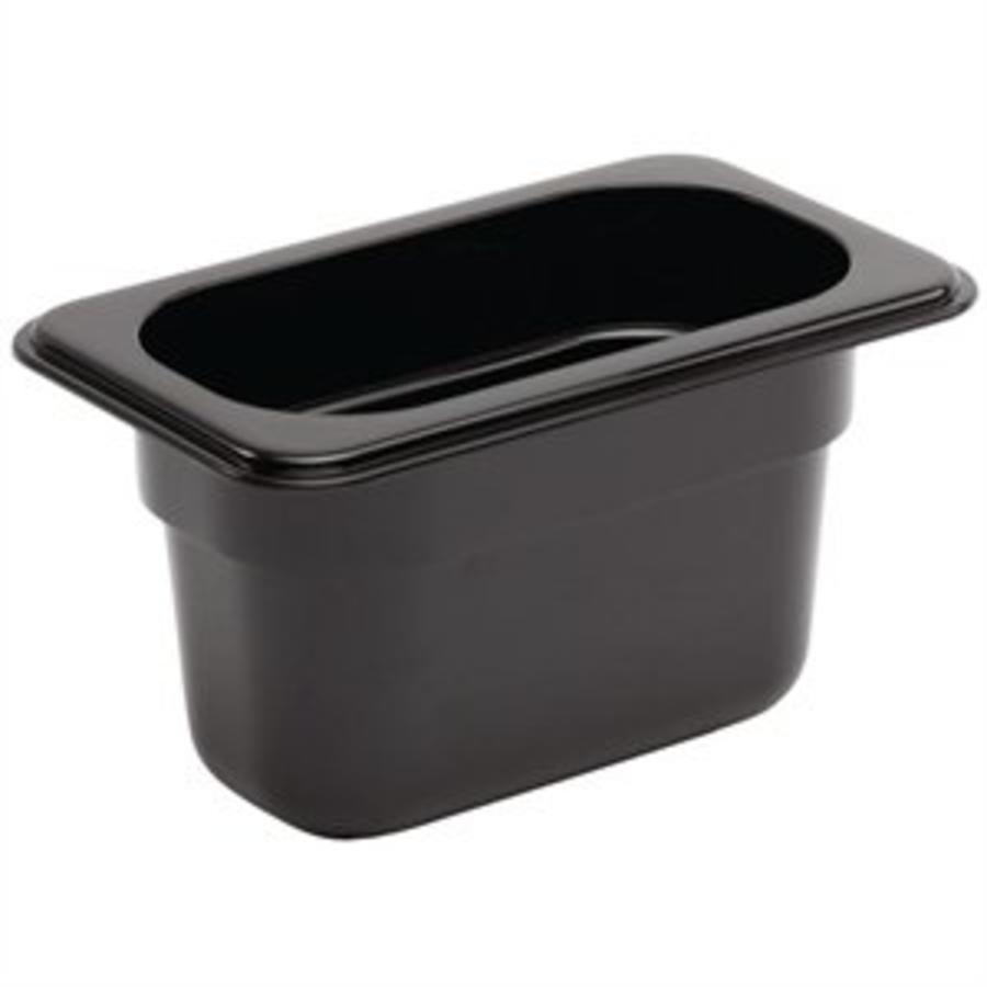GN containers plastic 1/9 | 2 Sizes - black