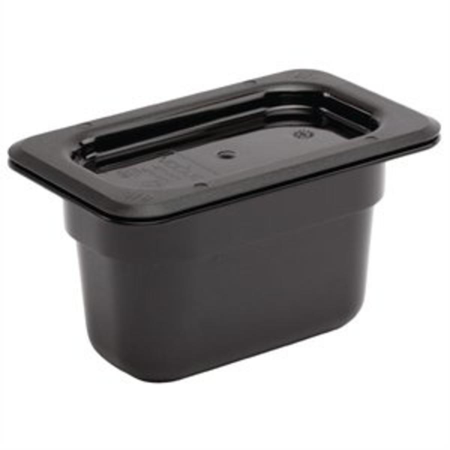 GN containers plastic 1/9 | 2 Sizes - black