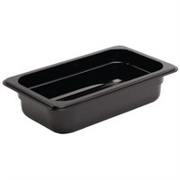 Plastic Gastronorm container 1/4 GN | black | 3 Formats
