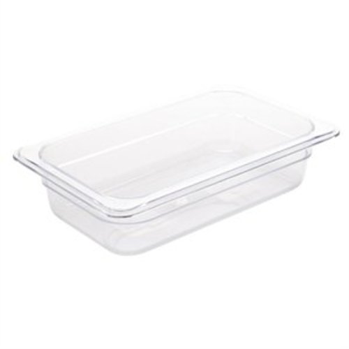  Vogue Plastic Gastronorm 1/4 | 3 Sizes transparent 